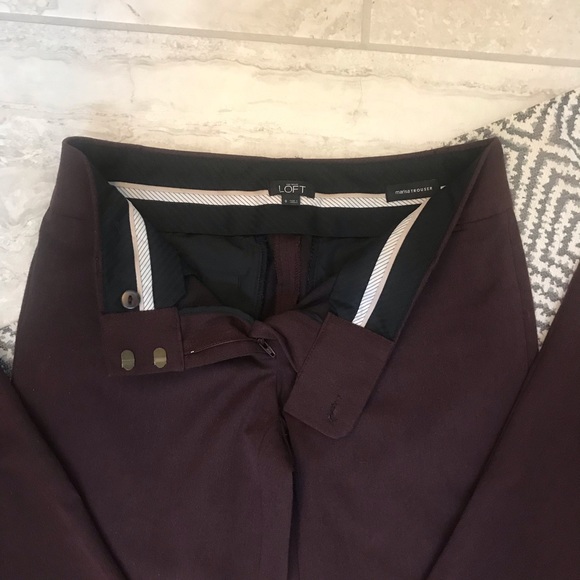Loft Maroon Trouser - Picture 3 of 5